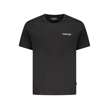 Black Cotton Men T-Shirt