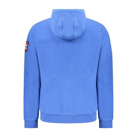 Blue Polyester Men Sweater