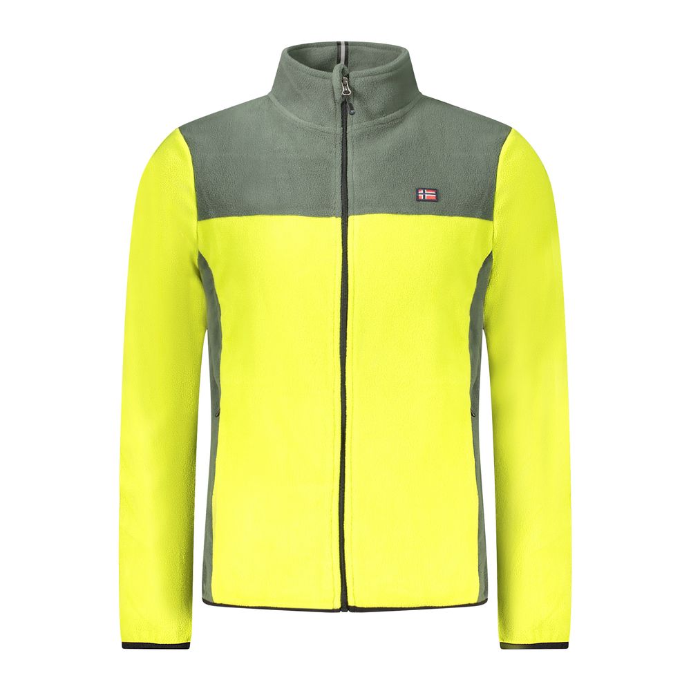 Green Polyester Men Sweater