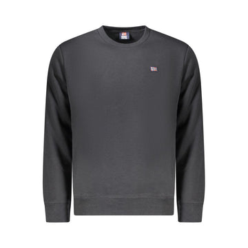 Black Cotton Men Sweater