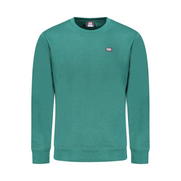 Green Cotton Men Sweater