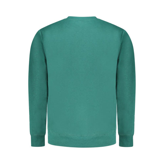 Green Cotton Men Sweater
