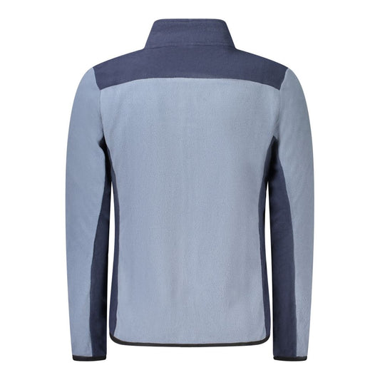Blue Polyester Men Sweater