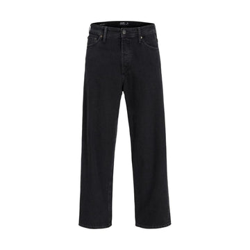 Black Cotton Relaxed Fit Jean