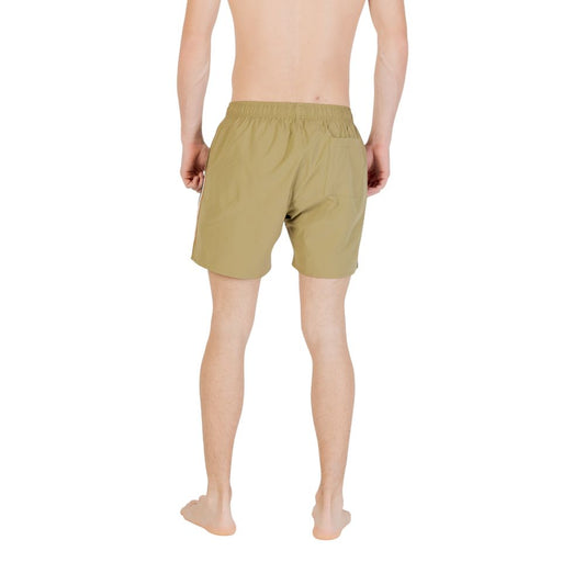 Green Polyester Swim Short