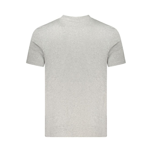 Gray Cotton Men T-Shirt