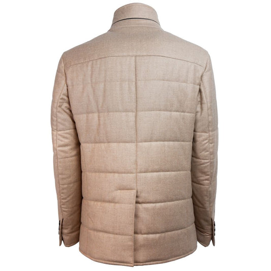 Beige Wool Jackets & Coat