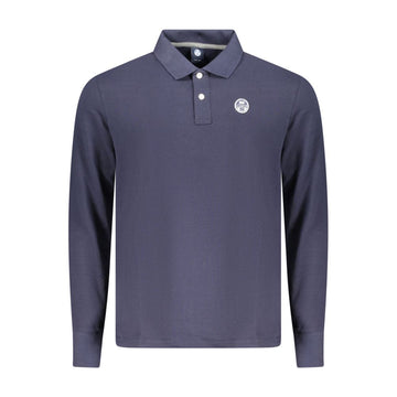 Blue Cotton Polo Shirt