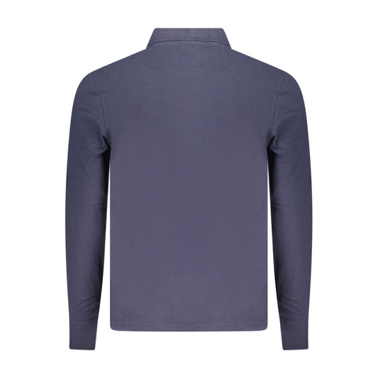 Blue Cotton Polo Shirt