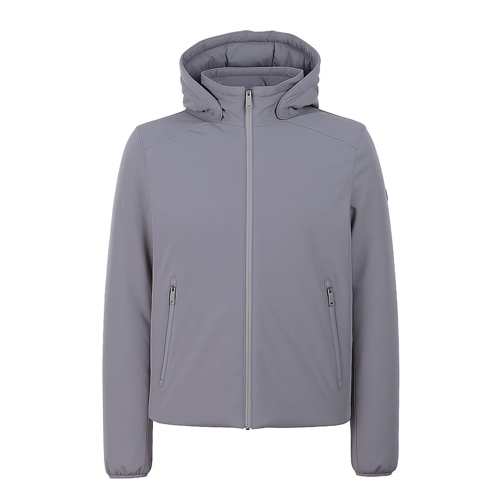 Gray Nylon Jackets & Coat