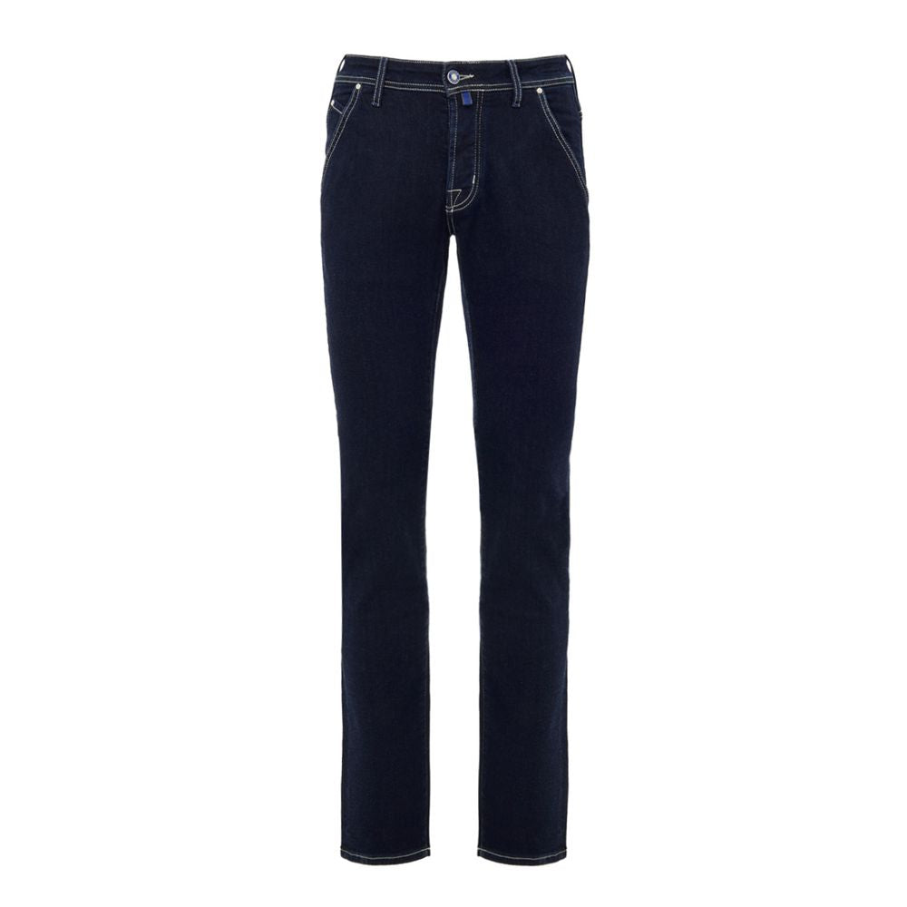 Blue Cotton Skinny Jean
