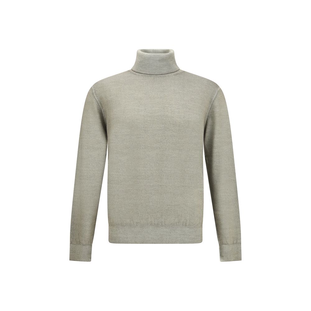 Wool Green Turtleneck