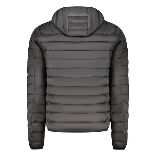 Black Polyester Men's Jacket