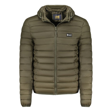 Green Polyester Men Jacket