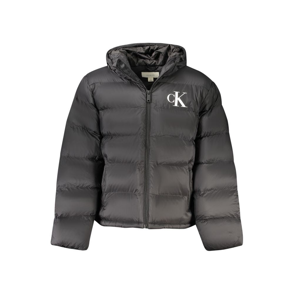 Black Polyamide Men's Jacket