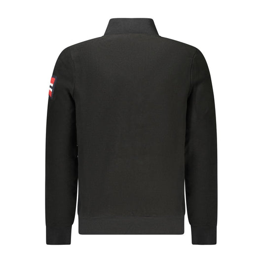 Black Polyester Men Sweater