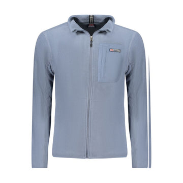 Blue Polyester Men Sweater