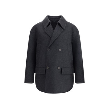 Wool felt double-breasted Caban Coat