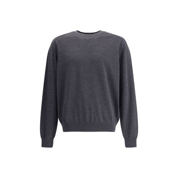 Crew-neck Sweater in merino wool