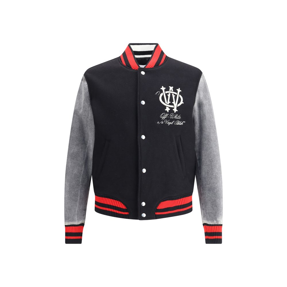 Gothic OW Wool Varsity Jacket