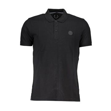 Black Cotton Polo Shirt