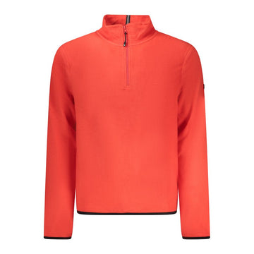 Red Polyester Men Sweater