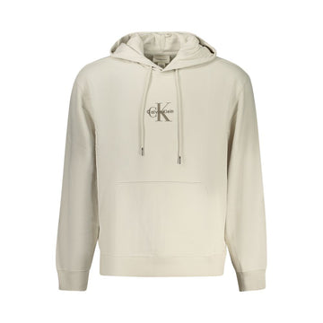 Beige Cotton Men Sweater