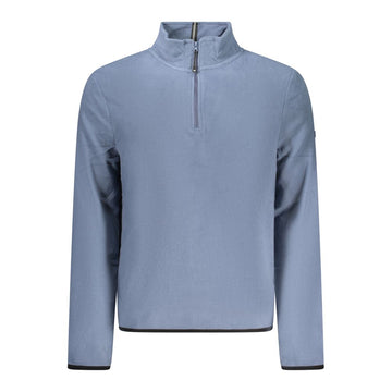 Blue Polyester Men Sweater