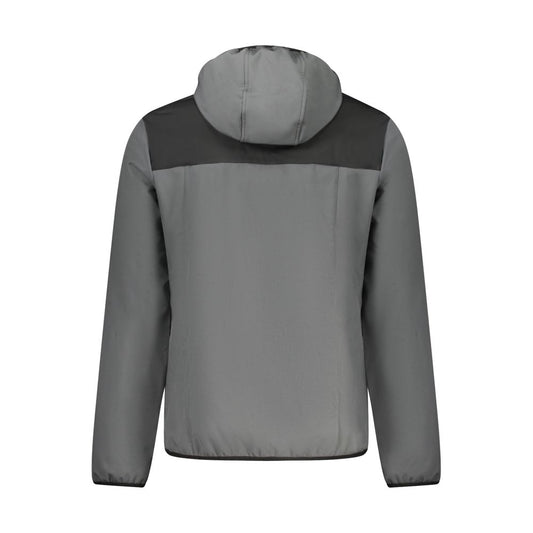 Gray Polyester Men's Jacket