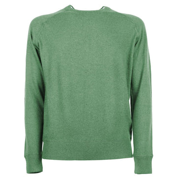 Green Cashmere Men Sweater