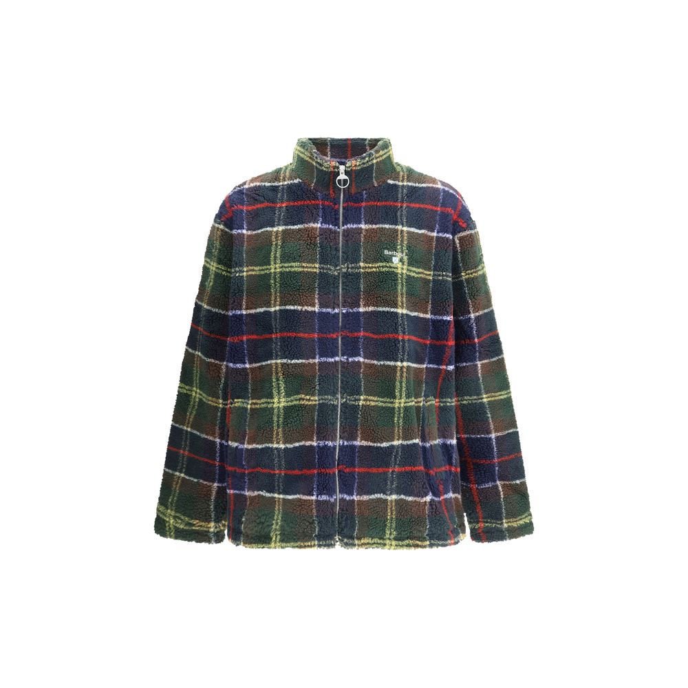 Sherpa Tartan Fleece Zip Through Jacket