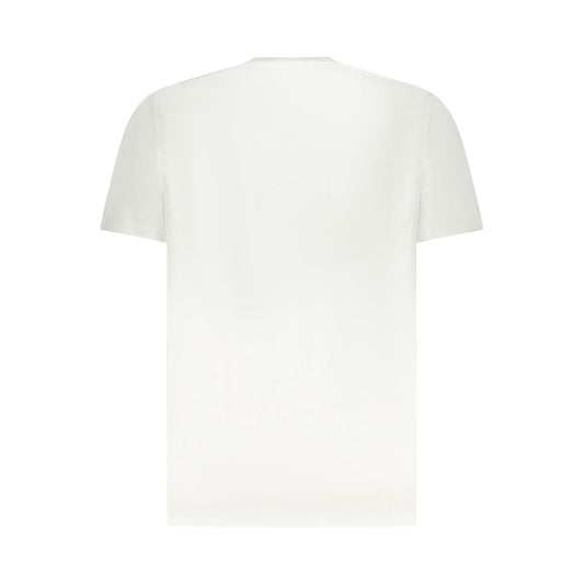 White Cotton Men T-Shirt