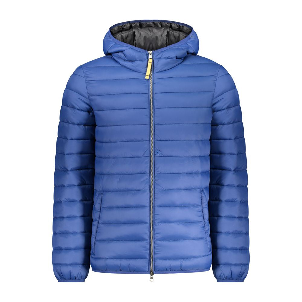 Blue Polyamide Jackets & Coat