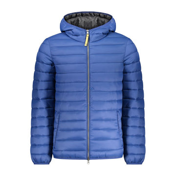 Blue Polyamide Jackets & Coat