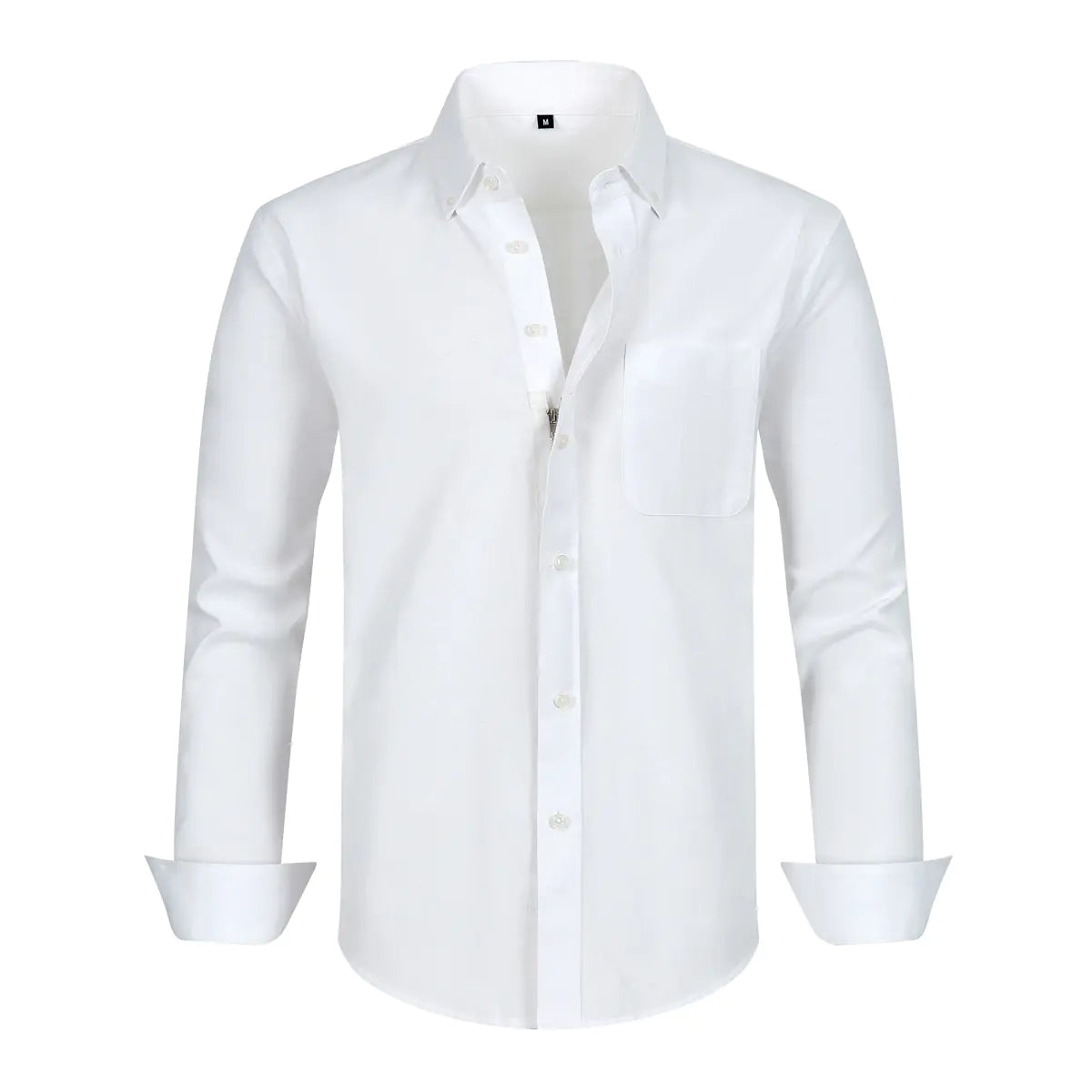 Oxford Shirt with Faux Buttons