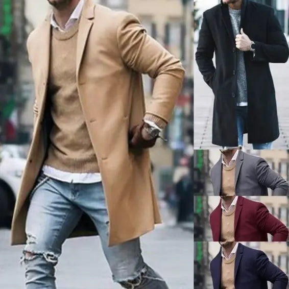 Mid-Length Wool Coat