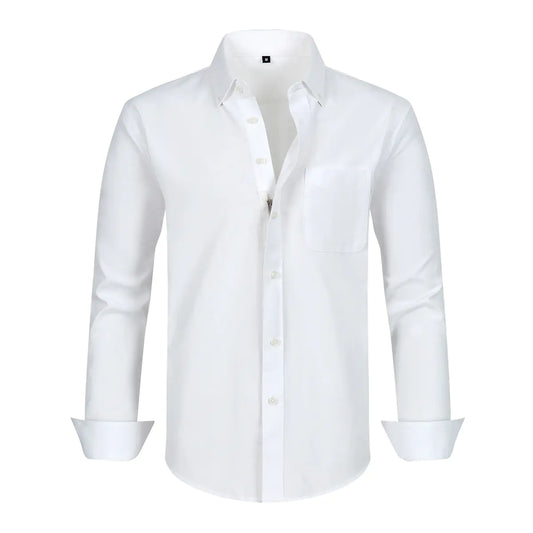 Oxford Shirt with Faux Buttons